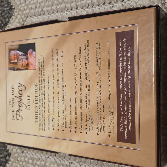 Jack Van Impe Prophecy Bible, New Third Edition. Brand New, Bible is sealed. - Picture 3 of 5
